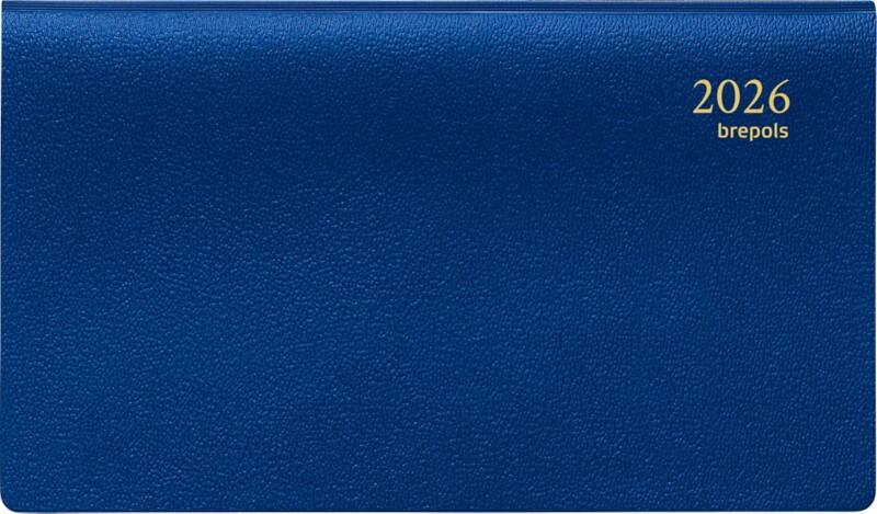 Brepols Omniplan Genova Zakagenda 2026 1 Week per 2 pagina's Duits, Engels, Frans, Italiaans, Nederlands, Spaans Blauw 0,738,2058,06,2,0