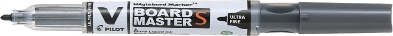 Pilot V-Board Master S Niet-permanent Whiteboard-marker Zwart Extra Fijn Ronde punt - 0,8 mm 80% Gerecycled