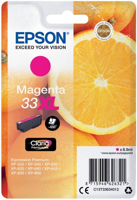 Epson 33XL Origineel Inktcartridge C13T33634012 Magenta
