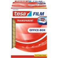 Ruban adhésif tesa tesafilm Office-Box Transparent 12 mm (l) x 66 m (L) PP (Polypropylène) 12 Rouleaux