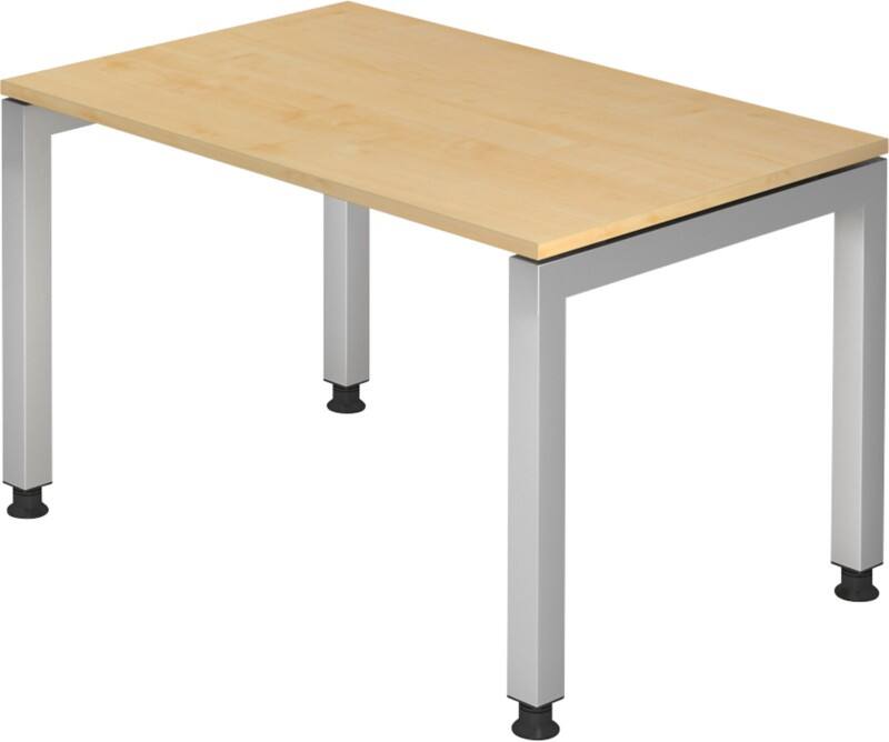 Hammerbacher J Series VJS Hoogteverstelbaar Bureau Rechthoekig Ahorn 4 metalen poten 1.200 (B) x 800 (D) x 760 (H) mm Spaanplaat, Staal