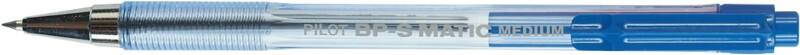 Pilot BP-S Matic Intrekbaar Balpen Blauw 0,4 mm Medium Kegelvormig Navulbaar