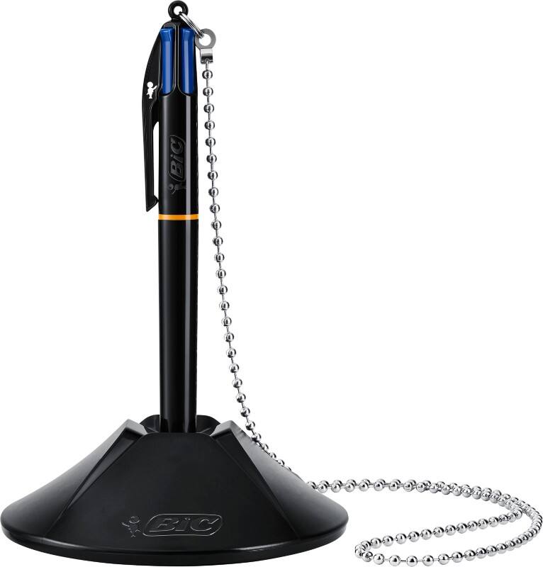 Stylo de comptoir BIC 4 Colours Rétractable Bleu 0,4 mm Moyen Bille Rechargeable