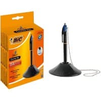 BIC 4 Colours Desk balpen blauw Medium 0,4 mm navulbaar