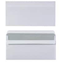 Office Depot Enveloppen Zonder Venster DL 220 (B) x 110 (H) mm Zelfklevend Wit 80 g/m² 1000 Stuks