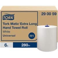 Essuie-mains Tork Matic Universal H1 Sans pliage Blanc 1 épaisseur 290059 6 Rouleaux de 280 m