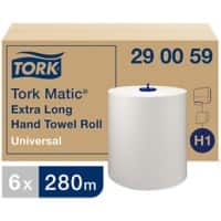 Essuie-mains Tork Matic Universal H1 Sans pliage Blanc 1 épaisseur 290059 6 Rouleaux de 280 m