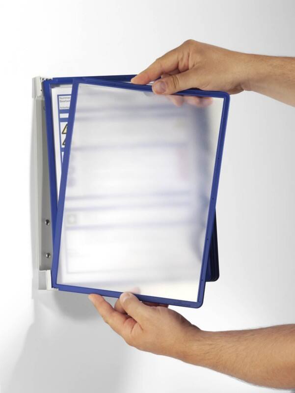 Système de présentation DURABLE 5 Panneaux A4 PP (Polypropylène) Bleu