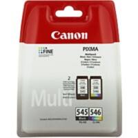 Canon PG-545/CL-546 Origineel Inktcartridge Zwart, cyaan, magenta, geel Multipak  2 Stuks