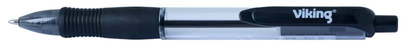 Viking Comfort RT-M Intrekbaar Balpen Zwart 0,3 mm Medium