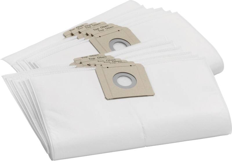 Kärcher Stofzuigerzakken Microvezel T 10/1 en T 12/1 Wit 10 Stuks