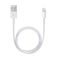 Apple USB-A naar Lightning-kabel USB A Male Apple Lightning 0,5 m Wit