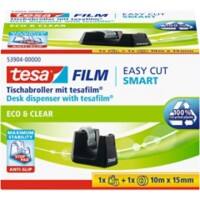 Dévidoir tesa tesafilm Easy Cut SMART Easy Cut SMART Noir 15 mm (l) x 10 m (L) Plastique Recyclé 100%