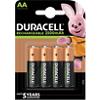 Duracell Batterij Rechargeable AA 2500 mAh Nikkel-metaalhydride (NiMH) 1.2 V 4 Stuks