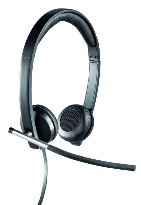 Casque Logitech H650E Avec fil Sur tête Microphone à réduction de bruit Stéréo Noir