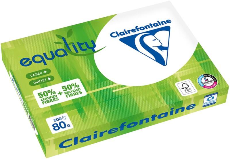Papier imprimante Equality A3 Clairefontaine Blanc 80 g/m² Lisse 500 Feuilles