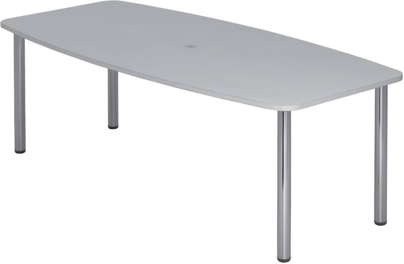 Hammerbacher Conferentietafel Grijs, zilver Gemelamineerde spaanplaat KT22C 2.200 x 1.050 x 740 mm