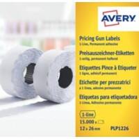 AVERY Zweckform Etiketten PLP1226 Wit 1,2 x 2,6 cm 10 Pakken à 1500 Etiketten
