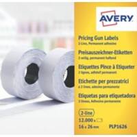 Étiquettes multifonctions AVERY Zweckform PLP1626 2,6 x 1,6 cm Blanc 10 Paquets de 1200 Étiquettes