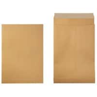 Office Depot Enveloppen Zonder Venster E4 280 (B) x 400 (H) mm Kleefstrip Bruin 150 g/m² 100 Stuks