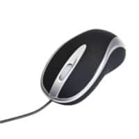 Ativa Bedrade Ergonomische Muis AT-2134 Optisch voor Rechts- en linkshandige gebruikers 1,8 m USB-A kabel Zwart, zilver