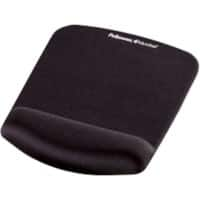 Tapis de souris avec repose poignet Fellowes PlushTouch Noir