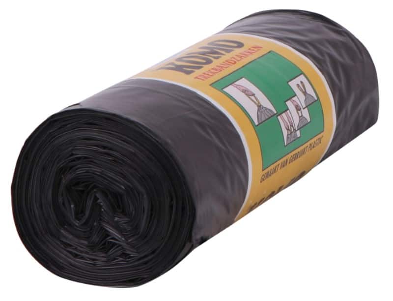 Sac-poubelle Komo Komo 60 L Poignées coulissantes Noir Plastique 55 microns 15 Unités
