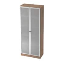 Armoire à portes battantes Hammerbacher SG 6100G Argenté, Noyer 800 x 420 x 2004 mm