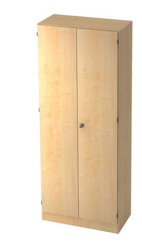 Armoire à portes battantes Hammerbacher Aggloméré 4 Étagères Verrouillable 800 x 420 x 2004 mm Érable Beige