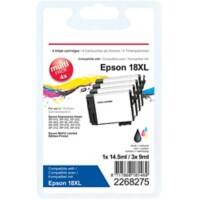 Viking 18XL compatibele Epson inktcartridge C13T18164012 zwart, cyaan, magenta, geel multipak 4 stuks