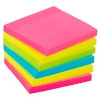 Notes Super Sticky Viking Extra 76 x 76 mm Assortiment Carré 6 Blocs de 90 Feuilles