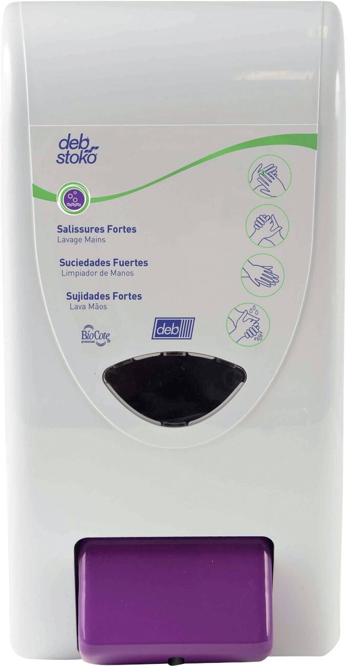 Distributeur de savon Deb HVY4LDRMD Blanc, Violet