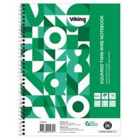 Carnet de notes à spirale Office Depot A5+ Blanc Couverture en papier Quadrillé Recyclé micro perforé 80 feuilles