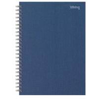 Cahier à spirale Office Depot Bleu A5 Dos rigide Ligné 80 Feuilles
