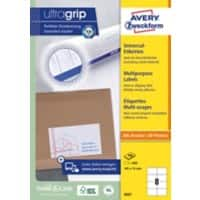 AVERY Zweckform Multifunctionele Etiketten 3427 Ultragrip Wit A4 105 x 74 mm 100 Vellen à 8 Etiketten