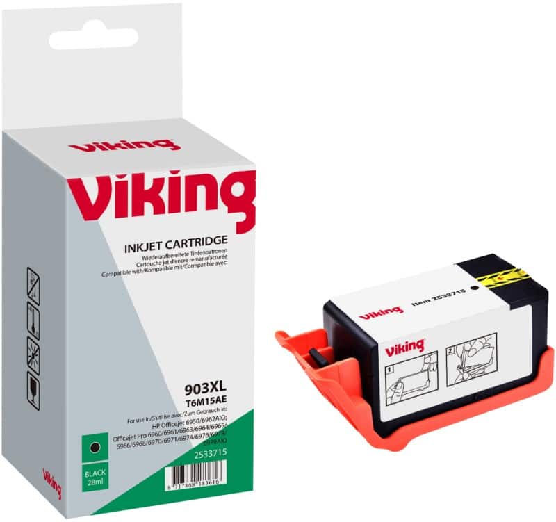 Cartouche jet d'encre Viking 903XL Compatible HP T6M15AE Noir