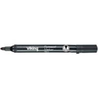 Marqueur permanent Viking PBM1.5 Pointe moyenne, ogive 1,5 mm Noir Non rechargeable Résistant à l'eau