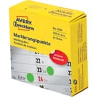Avery Markeringspunten 3855 Klevend Speciaal Groen 250 Stuks