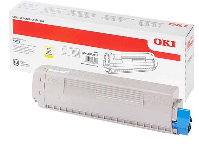Toner OKI MC873 45862814 Jaune