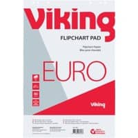 Viking Wandmontage Blanco Flipoverblok Geperforeerd Euro 80 grams 5 Stuks à 50 Vellen