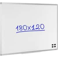 Viking wandmontage magnetisch whiteboard gelakt staal 120 x 180 cm