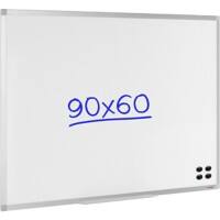 Viking Whiteboard Wandmontage Magnetisch Email Enkel 90 (B) x 60 (H) cm