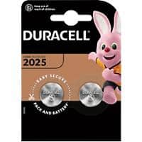 Duracell Knoopcelbatterij Specialty CR2025 Lithium (Li) 3 V 2 Stuks