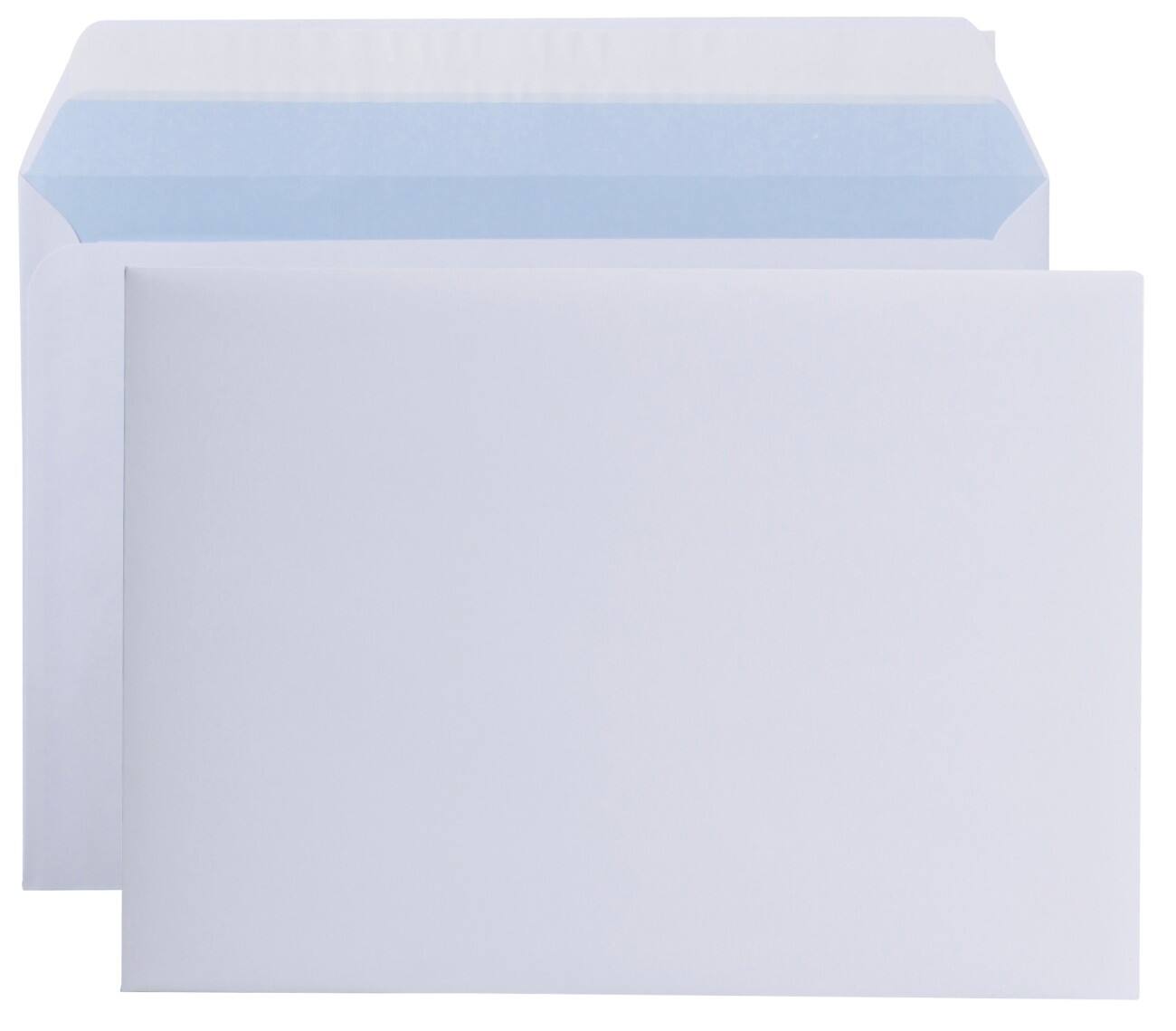 Enveloppes Office Depot C5 80 g/m² 229 x 162 mm (H x L) Blanc Sans Fenêtre Bande adhésive 500 Unités
