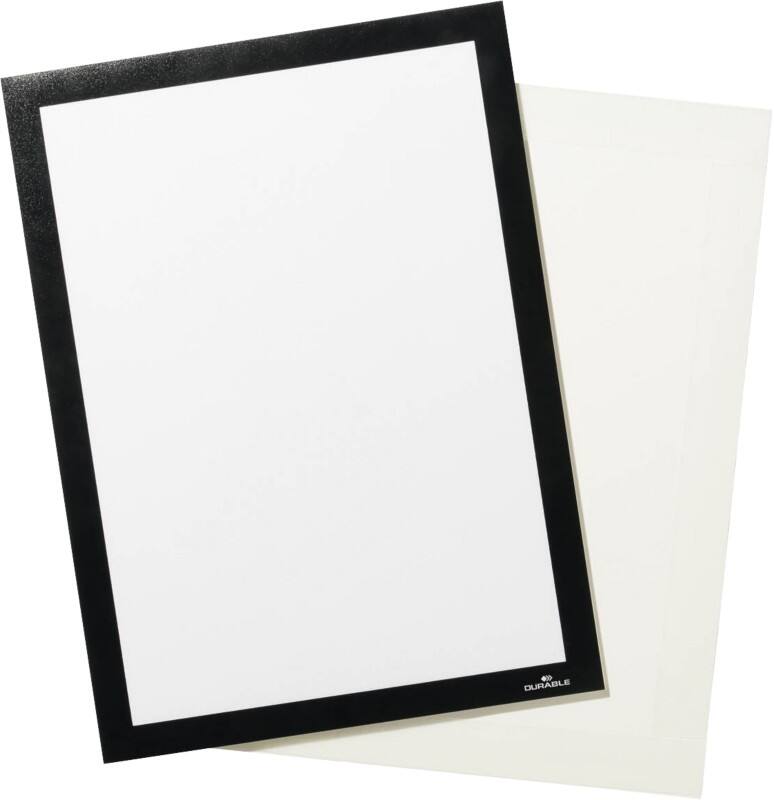 DURABLE DURAFRAME GRIP A4 Displayframe Zwart PVC 496801 23,4 (B) x 37,5 (D) x 32,6 (H) cm 4968 + 01
