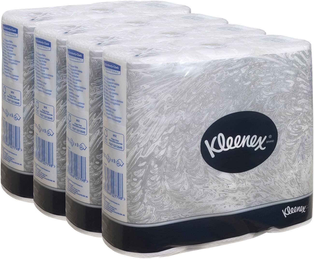 Rouleaux de papier toilette Kleenex Profi Line 3 épaisseurs 36 Rouleaux de 180 Feuilles