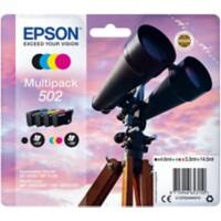 Epson 502 Origineel Inktcartridge C13T02V64010 Zwart, cyaan, magenta, geel Multipack 4 Stuks