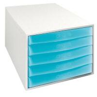 Exacompta Ladekastje Fantasy Works 222083D Lichtgrijs, blauw 38,7 x 28,4 x 21,8 cm