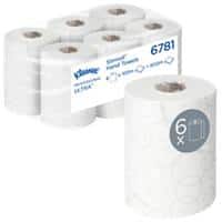 Kleenex Ultra Slimroll Handdoeken Rol Wit 2-laags 6781 6 Rollen à 100 m