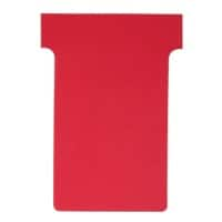 Nobo Maat 2 T-Kaarten 48 x 85mm Rood 100 Stuks